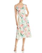 Yumi Kim Chantelle Floral-print Asymmetric Midi Wrap Dress