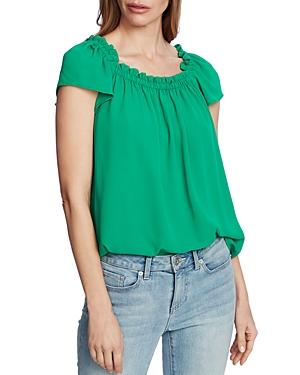 Cece Ruffled Square Neck Top