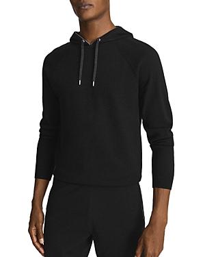 Reiss Jenkins Merino Wool Blend Stretch Regular Fit Hoodie