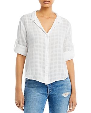 Bella Dahl Check Print Button Down Shirt
