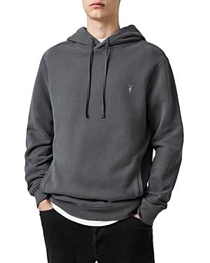 Allsaints Raven Cotton Logo Embroidered Regular Fit Hoodie
