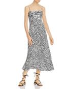 Enza Costa Zebra-printed Linen Dress