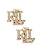 Lauren Ralph Lauren Rope Detailed Stud Earrings