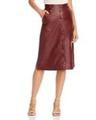 Remain Birger Christensen Bellis Leather A-line Skirt