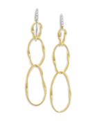 Marco Bicego 18k Yellow Gold Onde Triple Link Hook Earrings