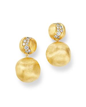 Marco Bicego 18k Yellow Gold Africa Constellation Diamond Drop Earrings