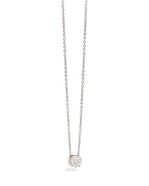 Pomellato Nudo Necklace With Diamonds In 18k Rose And White Gold