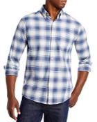Faherty Lightweight Plaid Flannel Regular Fit Shirt