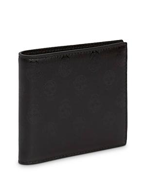 Alexander Mcqueen Leather Biker Skull Bifold Wallet