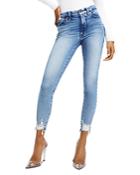 Good American Deep V Skinny Jeans In I010