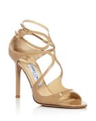 Jimmy Choo Women's Lang 100 Patent Leather High Heel Sandals