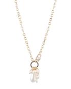 Carolee Cultured Freshwater Pearl & Simulated Pearl Charm Pendant Necklace, 14.5