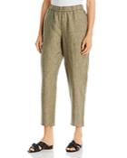 Eileen Fisher Organic Linen High Waist Pants