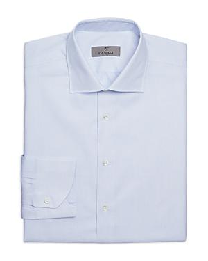 Canali Cotton Stitch Dot Classic Fit Dress Shirt