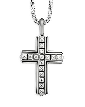 David Yurman Sterling Silver Pyramid Cross Pendant