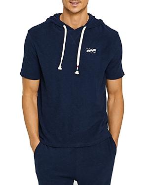 Sol Angeles Cotton Loop Terry Logo Print Regular Fit Short Sleeve Pullover Hoodie