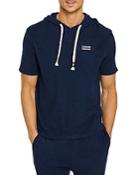 Sol Angeles Cotton Loop Terry Logo Print Regular Fit Short Sleeve Pullover Hoodie