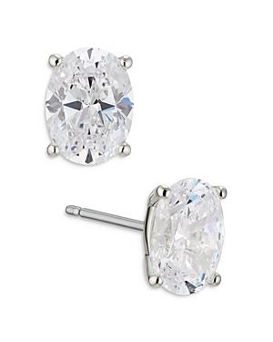 Nadri Modern Love Oval Cubic Zirconia Stud Earrings