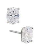 Nadri Modern Love Oval Cubic Zirconia Stud Earrings