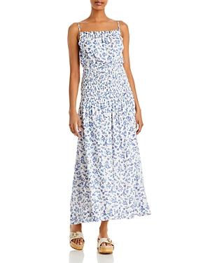 Sundry Ditsy Floral Smocked Maxi Dress