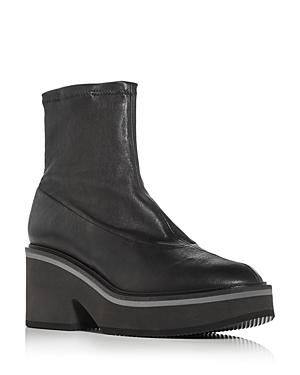 Clergerie Women's Albane High Heel Platform Wedge Booties