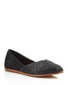 Toms Jutti Embossed Suede Flats