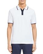 Theory Color Tipped Pique Polo Shirt