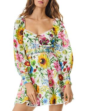 Alice And Olivia Crawford Printed Mini Dress