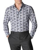Eton Cotton Blend Slim Fit Floral Shirt
