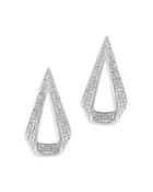 Bloomingdale's Pave Diamond Geometric Drop Earrings In 14k White Gold, 1.0 Ct. T.w. - 100% Exclusive