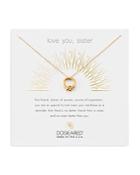 Dogeared Love You Sister Pendant Necklace, 16