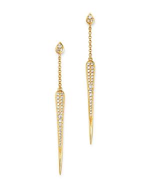Madhuri Parson 14k Yellow Gold Diamond Essentials Dagger Drop Earrings
