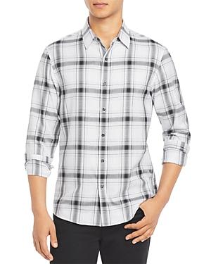 Michael Kors Check Slim Fit Button Down Shirt