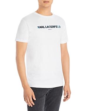 Karl Lagerfeld Paris Foil Logo Crewneck Tee
