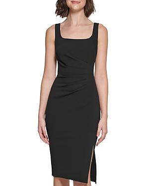Karl Lagerfeld Paris Square Neck Scuba Crepe Dress