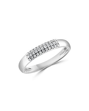 Bloomingdale's Diamond Pave Stacking Band In 14k White Gold, 0.10 Ct. T.w. - 100% Exclusive