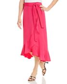 Karl Lagerfeld Paris Ruffled Faux Wrap Skirt