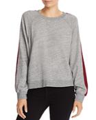 Splendid Color Block Stripe Sweatshirt