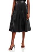 Jason Wu Pleated Faux Leather Skirt