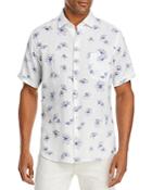 Peter Millar Hibiscus Beach Linen Floral Print Classic Fit Button Down Shirt