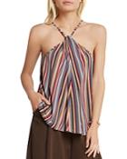 Bcbgeneration Striped Gathered Front Cami