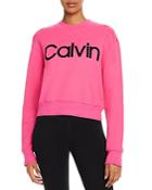 Calvin Klein Performance Flocked Logo Sweatshirt