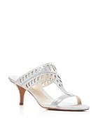 Kenneth Cole Aria Metallic Heeled Sandals - Compare At $120