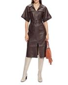 Ted Baker Daryll Relaxed Faux Leather Utility Dress