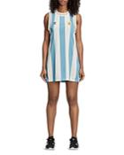 Adidas Argentina Striped Mesh Tank Dress
