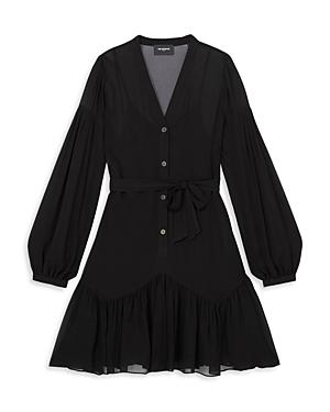 The Kooples Belted Flared Hem Dress