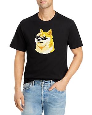 8 Bit By Mostly Heard Rarely Seen Dogecoin Crewneck Graphic Tee