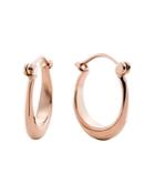 Shinola 14k Rose Gold Small Crescent Dome Hoop Earrings