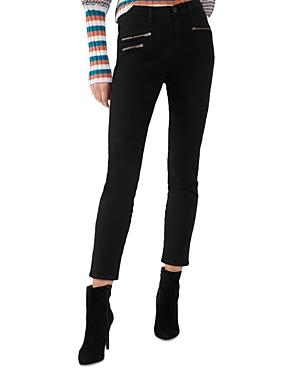 Ramy Brook Cara Zippered Pocket Skinny Jeans In Black