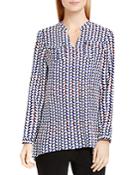 Two By Vince Camtuo Geometric Print Top